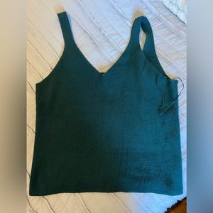Green sweater tank